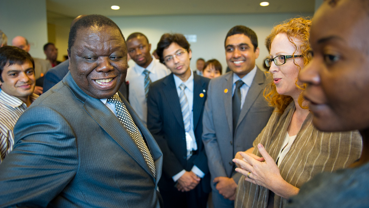 Morgan Tsvangirai, Prime Minister of Zimbabwe.<br>Photo: C. Christophersen/UNU