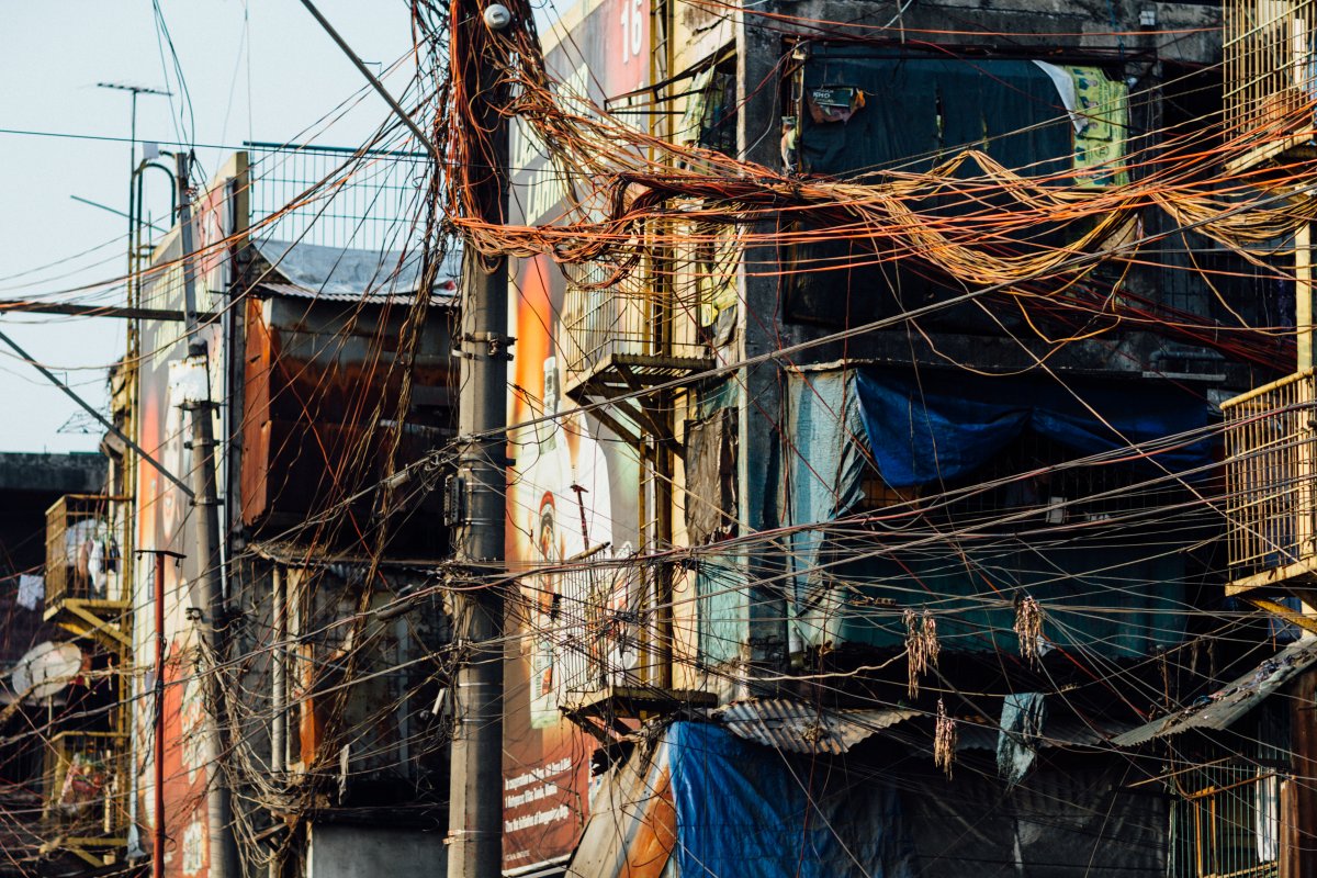 Tangled Powerlines, Manila Philippines