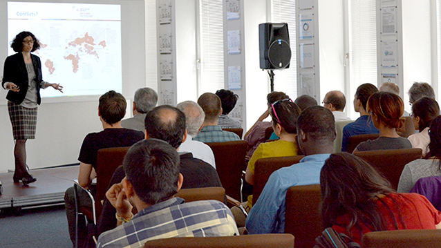 Dr. Tamara Avellán (UNU-FLORES) presents at Nexus Seminar No. 12