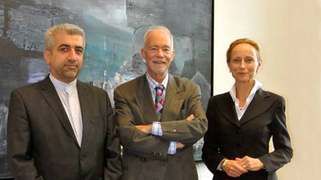 UNU Rector David Malone with Minister von Schorlemer and Reza Ardakanian