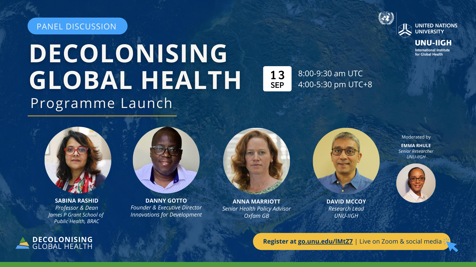 Decolonising Global Health Programme Launch International Institute