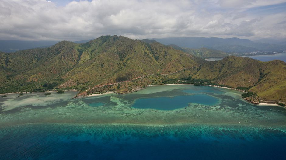 Aerial View near Dili Timor-Leste