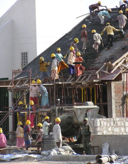 construction in india