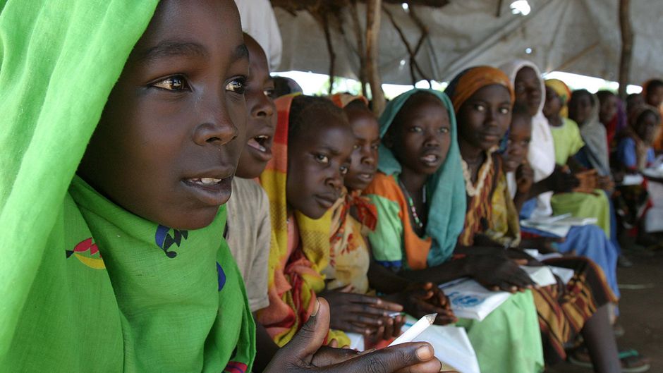 Central African Republic refugee girls