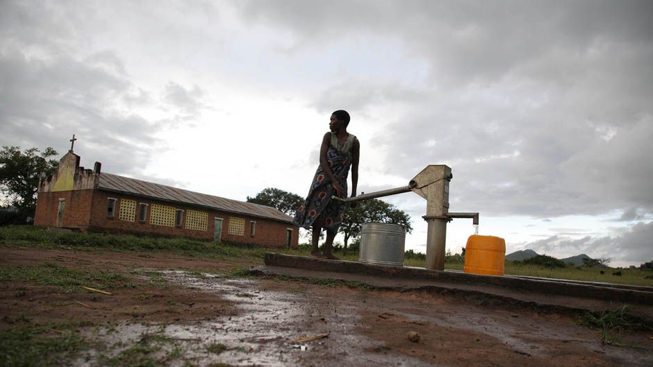 pumping water Malawi
