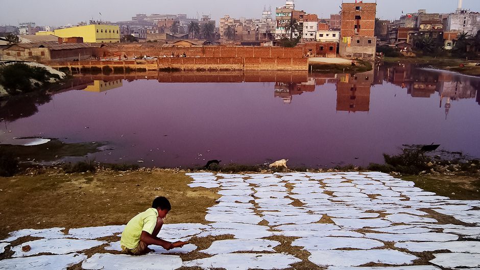 Colours of water: Bangladesh’s leather tanneries